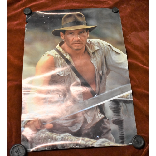 271 - Posters - Indiana Jones - Poster starring Harrison Ford, 1984. Measurements 59cm x 42cm, 'Indiana Jo... 