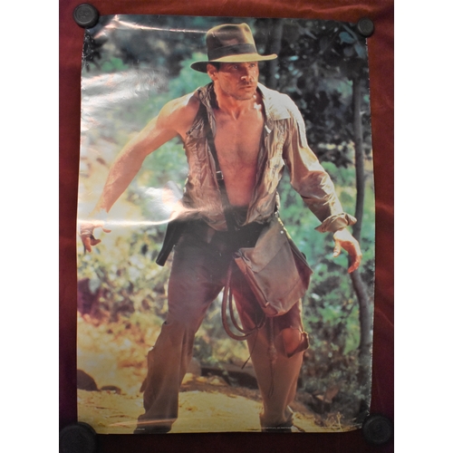 272 - Posters - Indiana Jones II' - 1984-starring Harrison Ford-measures 9cm x 62cm, Tiger Gold Medal Beer... 