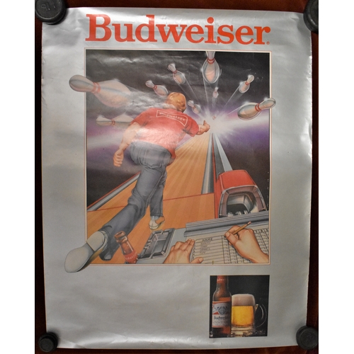 277 - Posters - Budweiser' coloured picture of Dragsters Cars, measurements 71cm x 56cm, 1979 - Rudolph Va... 