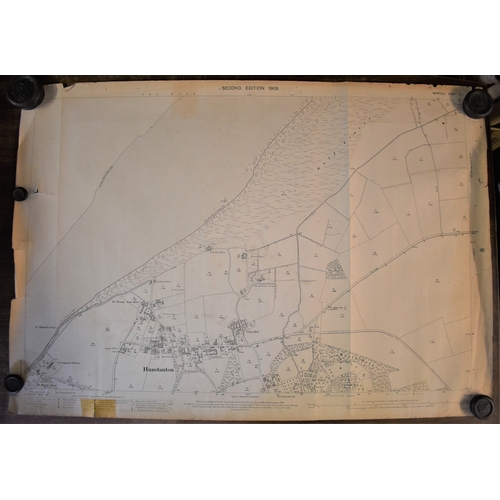 288 - Posters - Map of the Town of Swaffham and surrounding areas. Vintage measurements 61cm x 61cm, Hunst... 