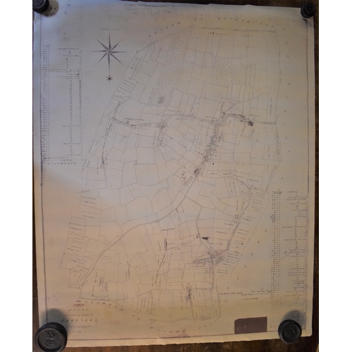 288 - Posters - Map of the Town of Swaffham and surrounding areas. Vintage measurements 61cm x 61cm, Hunst... 