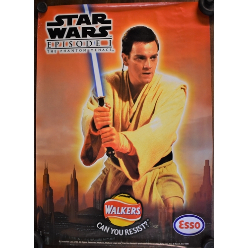 295 - Posters - 'Star Wars' Episode 1-measures 69cm x 49cm, advertising Walkers Crisps and Esso, Walt Disn... 