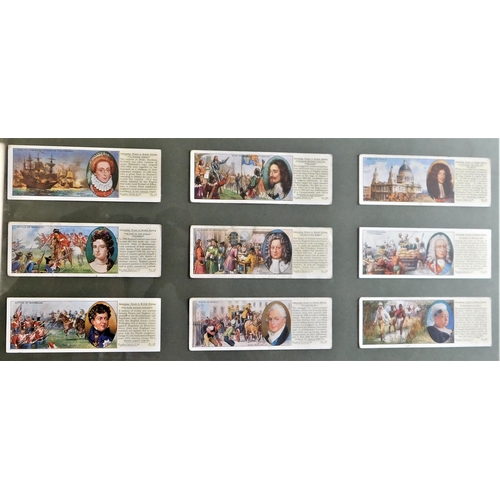 409 - Framed Picture of Typhoo - Interesting Events in British History - full set (25) excellent condition... 