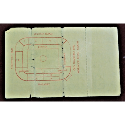 14 - Pirate programme (8 page) printed by Nicholls of Battersea with unused match ticket for the European... 