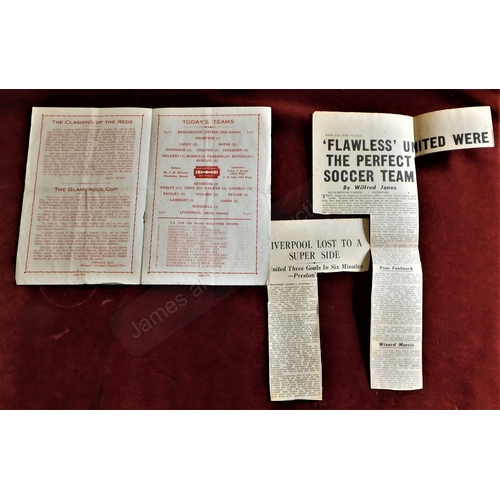 149 - A collection of (10) Manchester United away programmes 1947-1967. Manchester City, Liverpool (FAC) 1... 