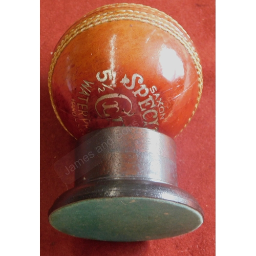 155 - Cricket Mounted Ball for the MCC Bicentenary 1787-1987