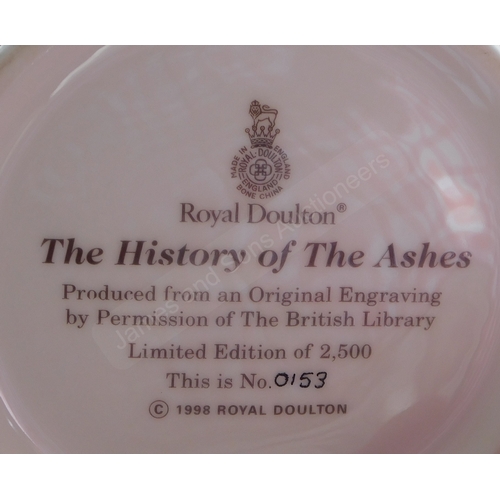 172 - Cricket - Royal Doulton Jug Cricket - the History of the Ashes England v Australia 1882, limited edi... 