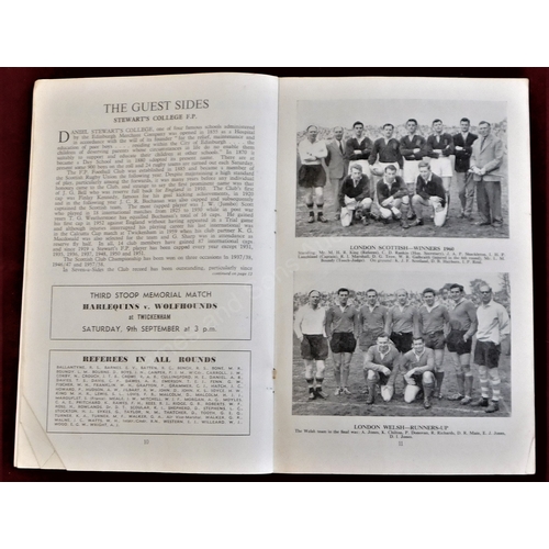 191 - Rugby Union - 1961-1967, Middlesex 7-a-side Twickenham Programmes (7 programmes in total). All neatl... 