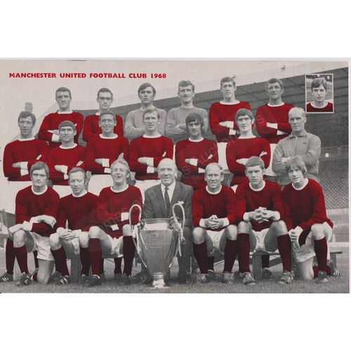 27 - European Cup 1st Round 2nd Leg between Manchester United and Waterford 2nd October 1968. Official pr... 