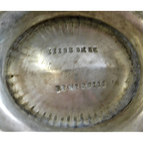 284 - Late Victorian teapot the body inscribed VICTORIA C. & AC, Stamford Bridge, August 26th 1893 present... 