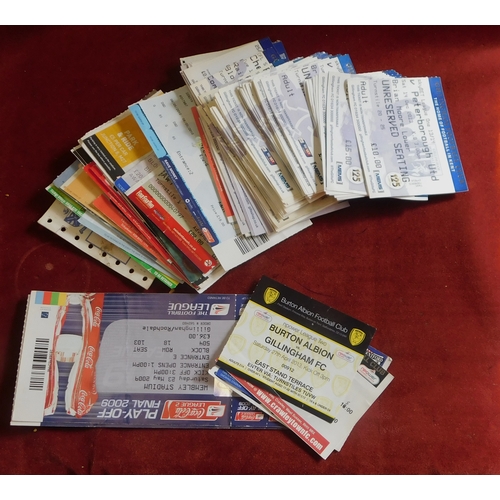 216 - Gillingham Football Club tickets (50+) good selection of home and aways 1987 onward. Includes Fulham... 