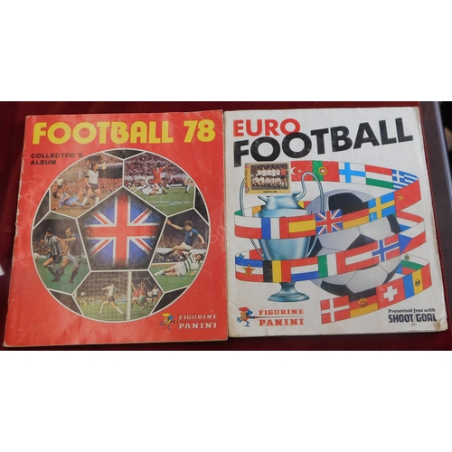 219 - Football Sticker 1977/78 Albums published by Figurine Panini, albums partially filled.