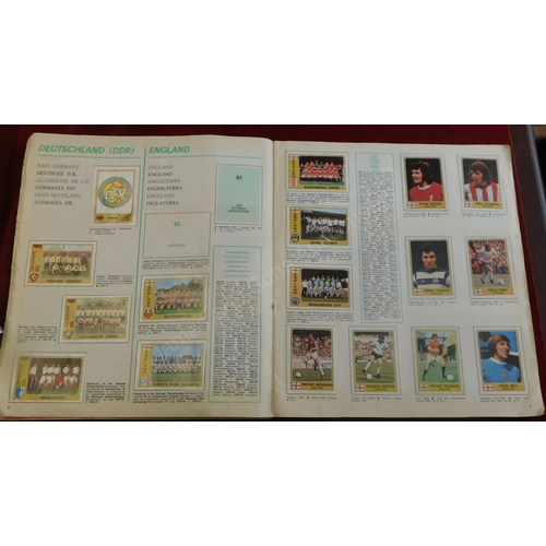 219 - Football Sticker 1977/78 Albums published by Figurine Panini, albums partially filled.