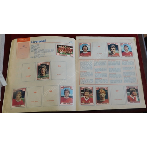 219 - Football Sticker 1977/78 Albums published by Figurine Panini, albums partially filled.