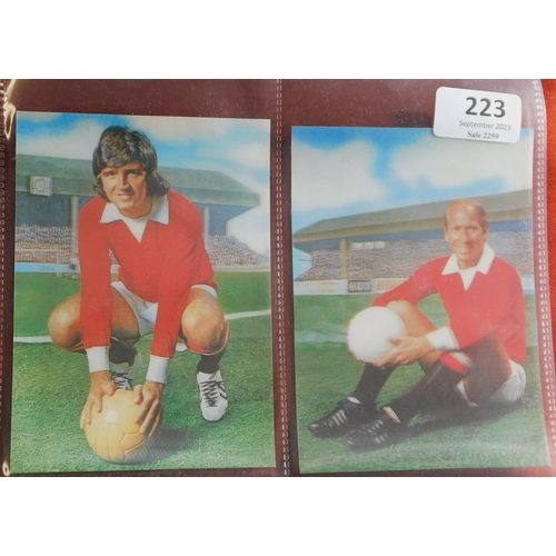 223 - Gallery of Football Stars 1972 3d Cards, The Sun 30/50, mint condition Cat £5+ each. Good lot