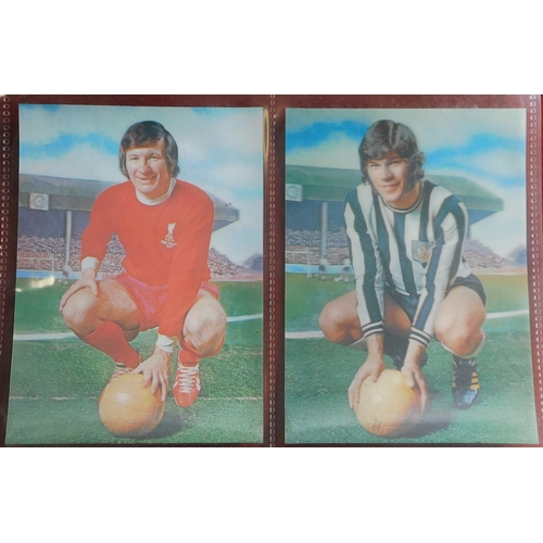 223 - Gallery of Football Stars 1972 3d Cards, The Sun 30/50, mint condition Cat £5+ each. Good lot