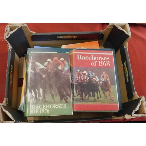 238 - Horse Racing books (9) including Racehorses of 1973 & 1976, Directory of the Turf, Haig, Cheltenham ... 