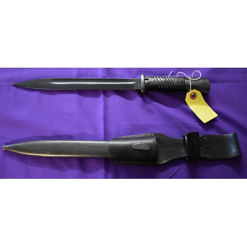 43 - German WWII S84/98 (K98) Mauser bayonet, maker asw - E.u.F Hörster. Year of manufacture 1941, makers... 