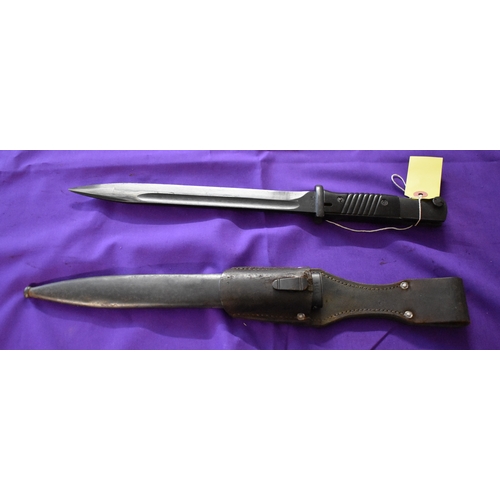 44 - German WWII S84/98 (K98) Mauser bayonet, maker ddl - Josua Corts, 1941/44. Makers mark and date 1942... 