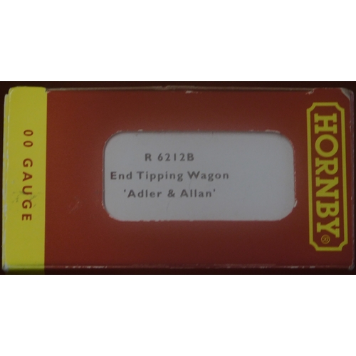 1052 - Hornby R6212B End Tipping Wagon 'Adler & Allan'. Mint in box.