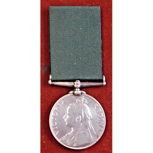 16 - British Volunteer Long Service Medal [Victoria Regina, (C) type] named to 2188 Pte. W. Blyth. 2nd Vo... 