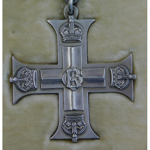 20 - British WWI Military Cross engraved 'Captain Charles Cope, 7th King's Liverpool Regt, France 1915-19... 