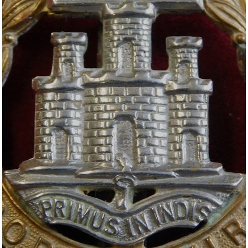 259 - British The Dorset Regiment cap badge (Bi-metal)