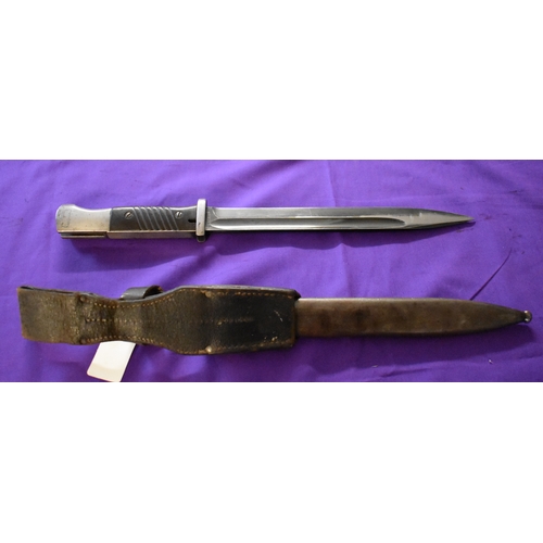 41 - German WWII S84/98 (K98) Mauser bayonet, maker Rich.Abr. Herder, Solingen. Year of manufacture 1939 ... 