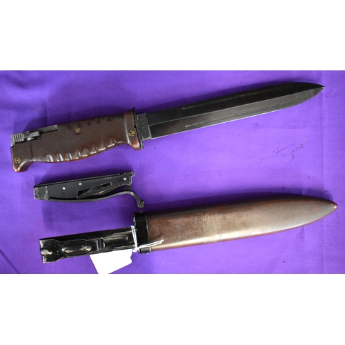 48 - Sudanese AR-10 Bayonet made in Germany, serial number 2561 on the ricasso and INTERARMCO, Germany ma... 