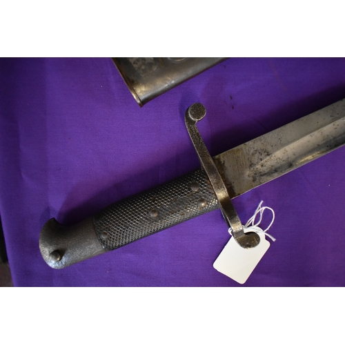 49 - British 1856 Pattern Enfield Yataghan Sword Bayonet, these British and German made sword bayonets we... 