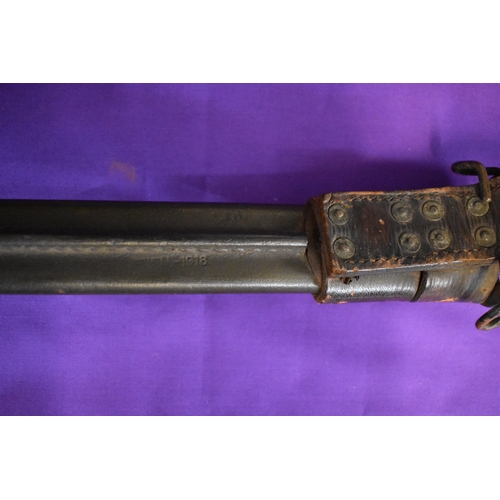 52 - American WWI Pattern 1913 bayonet, stamped on the obverse of the ricasso Remington 1917 and on the r... 