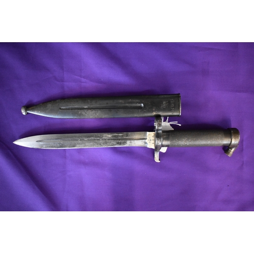 55 - Swedish M1896 Mauser Bayonet with full metal scabbard, this bayonet is made by Eskilstuna Jernmanufa... 