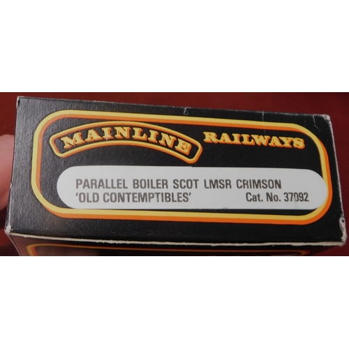 655 - Mainline Railways Parallel Boiler Scot LMSR Crimson 'Old Contemptibles Cat No. 37092. Mint in box.