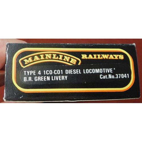 656 - Mainline Railways Type 4 1Co-Co1 Diesel Locomotive BR Green Livery Cat No. 37041. Mint in box.