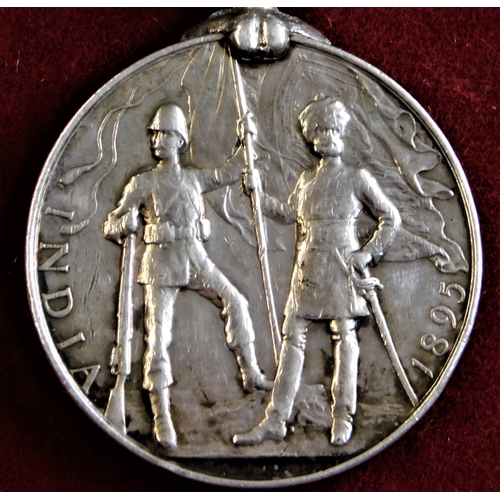 9 - British India Medal with 'Punjab Frontier 1897-98' and 'Tirah 1897-98' clasps to Sgt. G. Wales. 2nd ... 