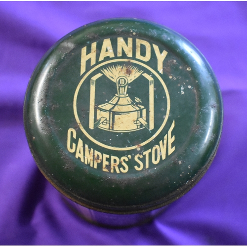 298 - Handy Campers Stove made 1940/50s Pat. 493593126928, an excellent stove complete in tin. 