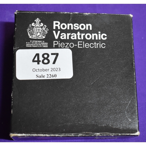 487 - Vintage Ronson Varatronic Piezo Lighter - Electric PX25 light gold plated lighter