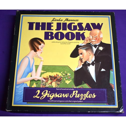 490 - Jigsaw Puzzles - Linda Hannas The Jigsaw Book, boxed set with the book and two period Jigsaws. Cut t... 