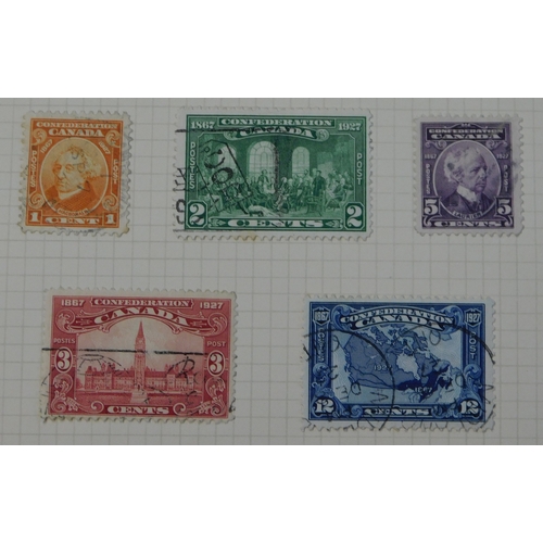 118 - Canada 1903-1927 - F/used collection on (2) album pages includes 1922-34 George V set, cat value £13... 