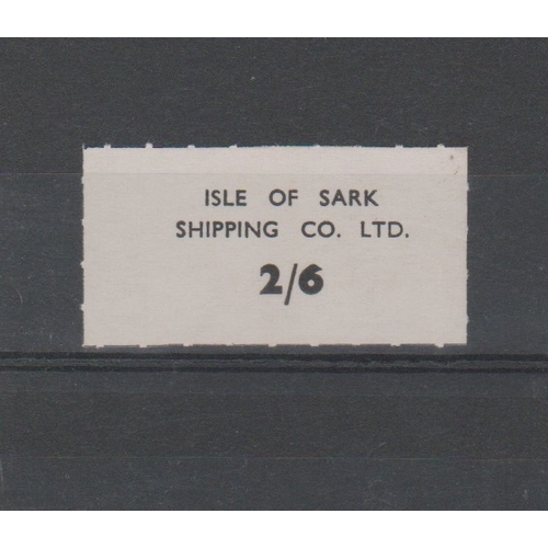 136 - Channel Island (Sark) - Isle of Sark Shipping Co, Stamp 2/6 carriage of parcels stamp between Guerns... 