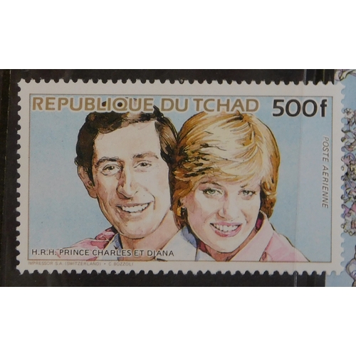 153 - Chad 1984 - Celerities and Events Royal Wedding, SG778 u/m 500f, SG MS  729 u/m miniature sheet, SG7... 