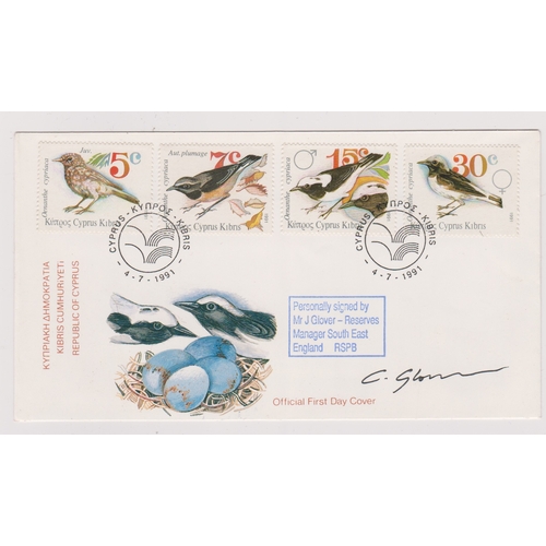162 - Cyprus 1991 - Wheateas unaddressed, signed Limited Edition FDC, cancelled 4.7.91 Cyprus signed by S.... 