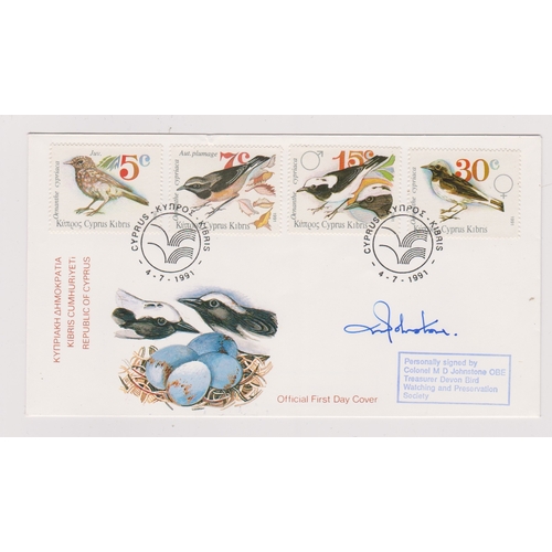 164 - Cyprus 1991 - Wheateas unaddressed Limited Edition FDC cancelled 4.7.91 Cyprus, on SG800-803 signed ... 