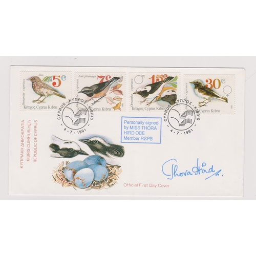 165 - Cyprus 1991 - Wheateas unaddressed, signed Limited Edition FDC, cancelled 4.7.1991 Cyprus on SG800-8... 
