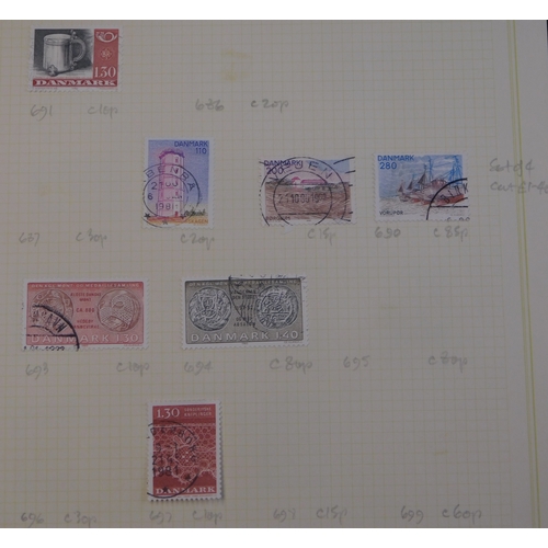 170 - Denmark 1933-1984 - Fine used collection on 22 pages, many gaps but nicely presented group, cat valu... 