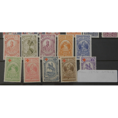 186 - Ethiopia 1894-1936 - Group of u/m stamps (49) with no duplications, cat value £90.95