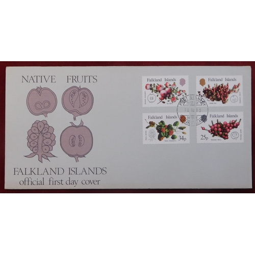 193 - Flakland Islands 1982-1984 - Group of (4) unaddressed FDCs cancelled Port Stanley