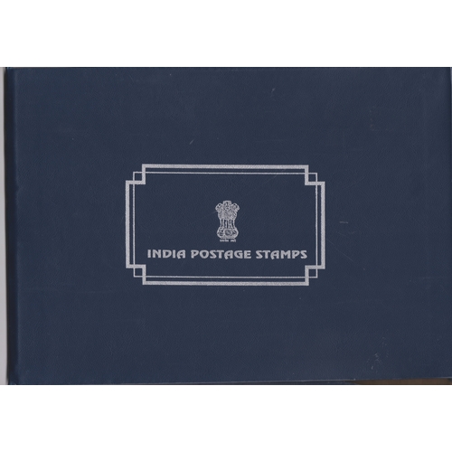 374 - India 1995-96 - National Philatelic Museum Hard Back Folder, back cover delaminating containing SGMS... 