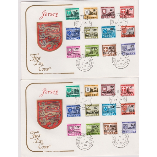 433 - Jersey 1978 - (17 Jan) Postage Due Set (12 values) on Cotswold First Day Cover