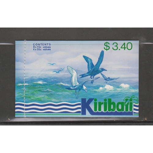 446 - Kiribati 1987 - Birds $3.40 booklet with 8xSG170 15c, 4xSG175a 55c, SGSB3 booklet